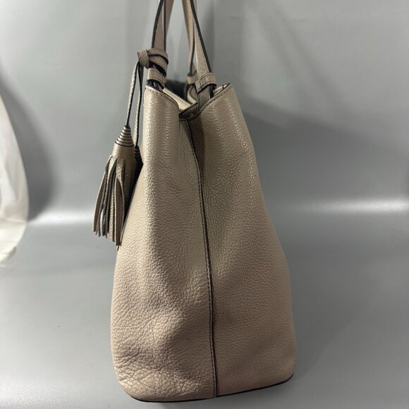 Tory Burch Taylor Triple-Compartment Tote in Chalk Gray - Picture 3 of 14